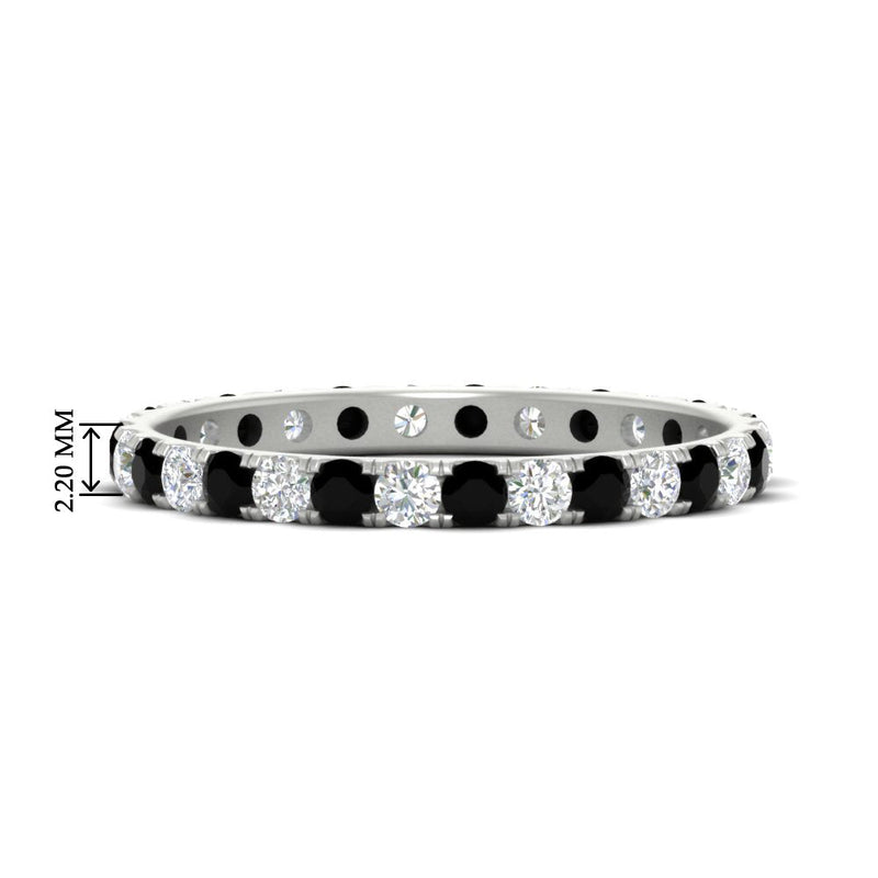 0.75 Carat Round Diamond Eternity Wedding Band