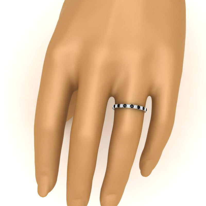 0.75 Carat Round Diamond Eternity Wedding Band