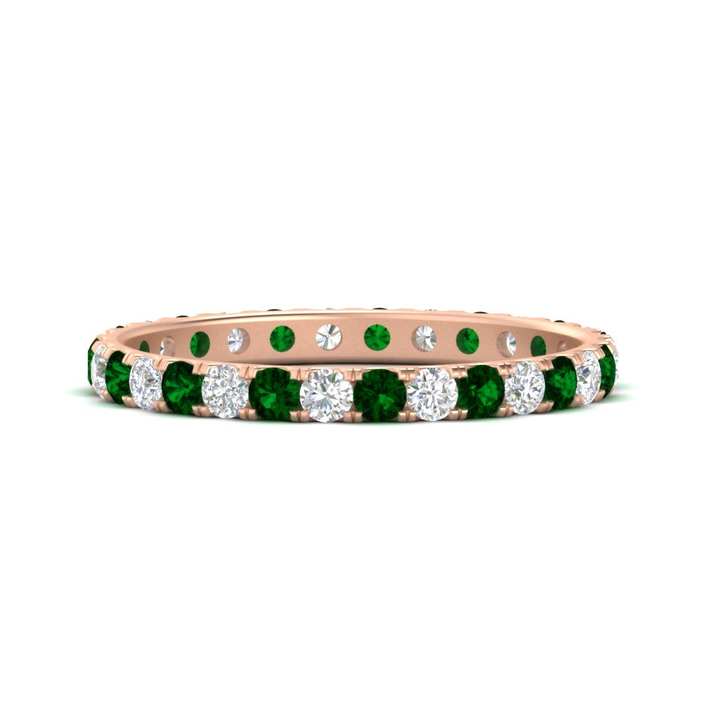 0.75 Carat Round Diamond Eternity Wedding Band