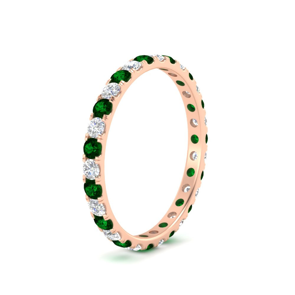 0.75 Carat Round Diamond Eternity Wedding Band