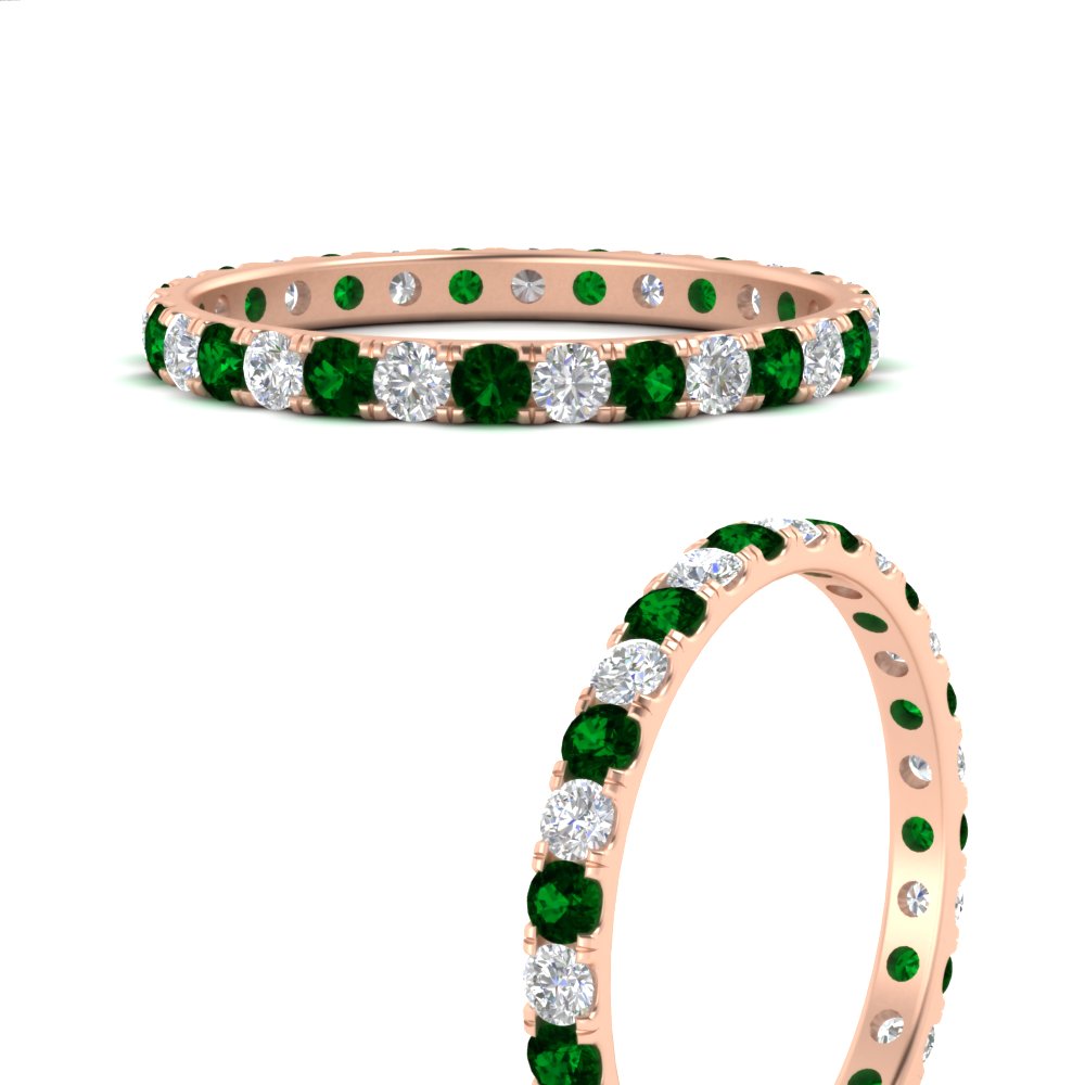 0.75 Carat Round Diamond Eternity Wedding Band