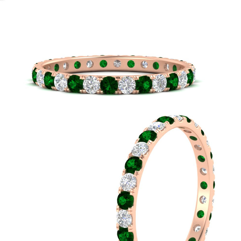 0.75 Carat Round Diamond Eternity Wedding Band