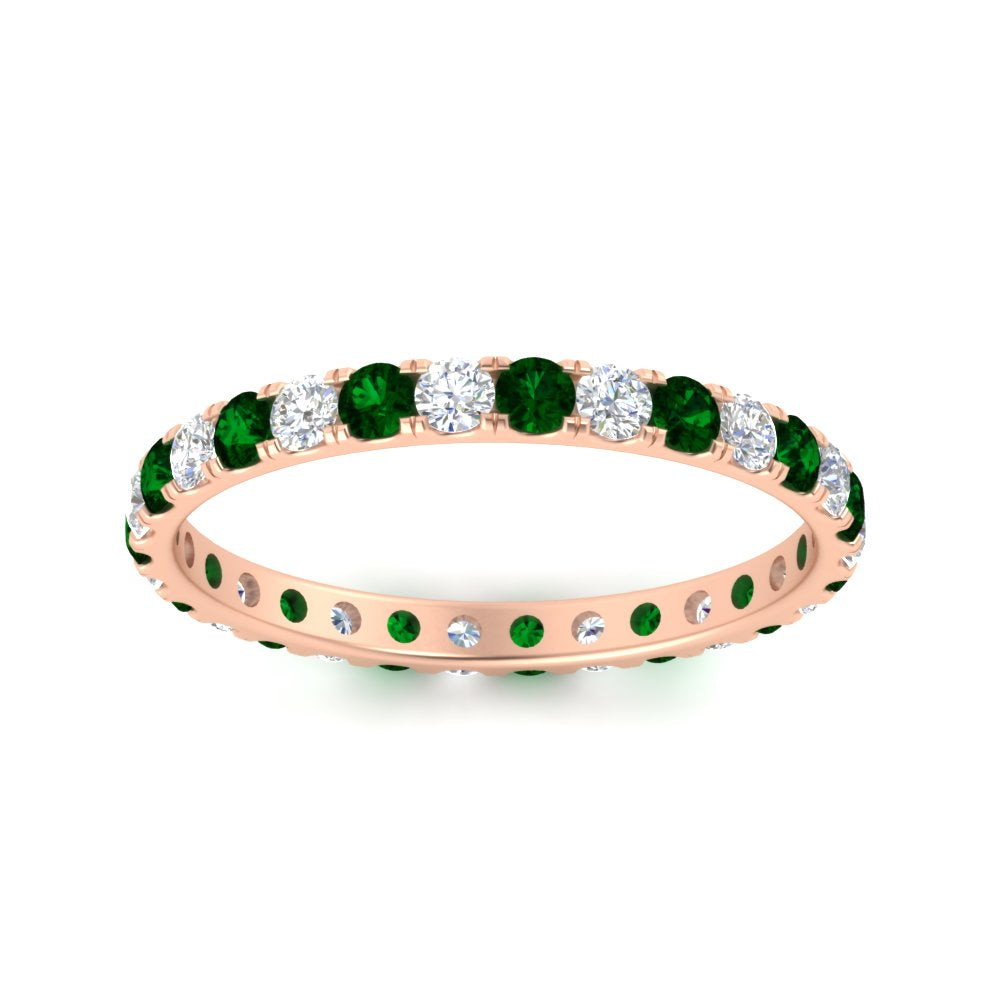 0.75 Carat Round Diamond Eternity Wedding Band