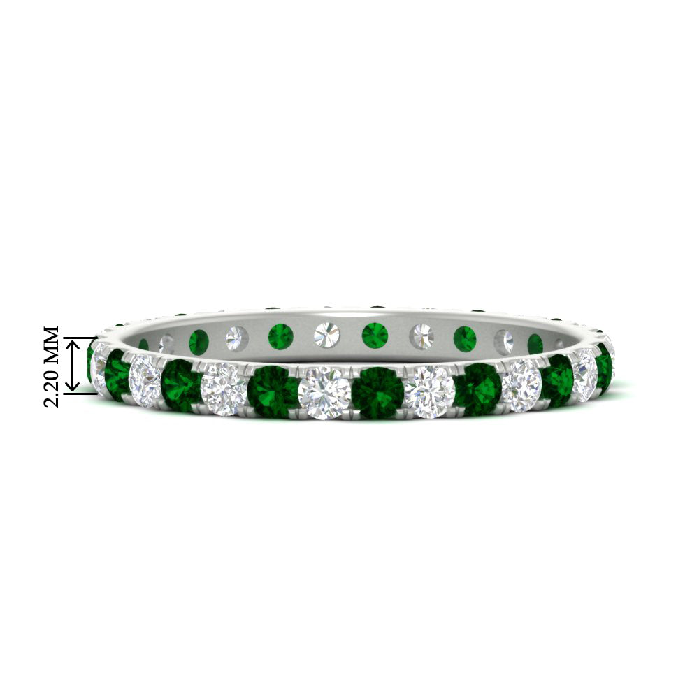 0.75 Carat Round Diamond Eternity Wedding Band