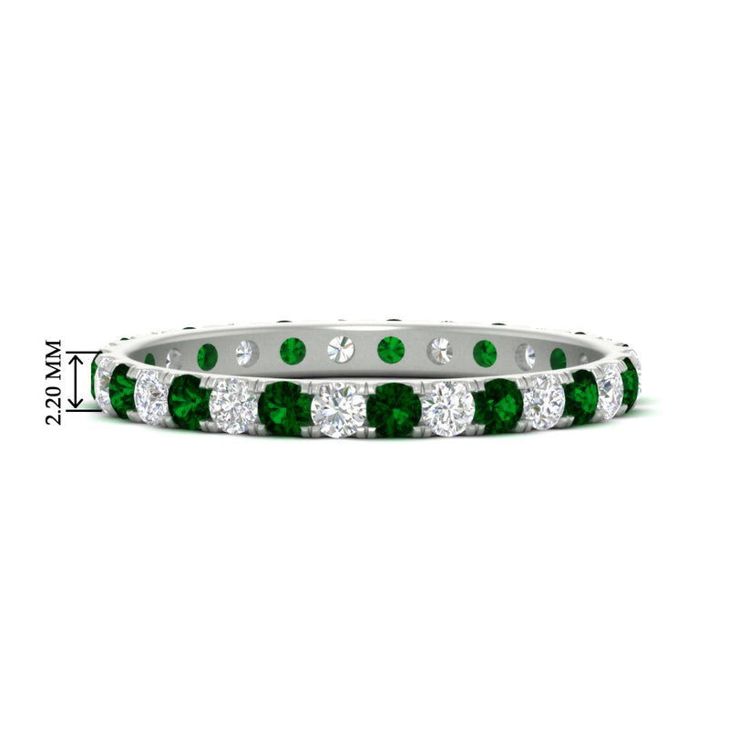 0.75 Carat Round Diamond Eternity Wedding Band