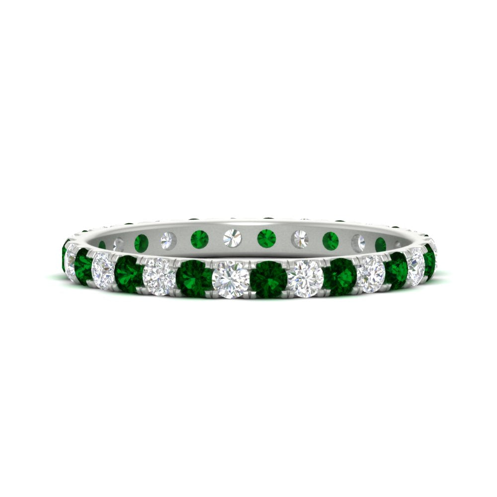 0.75 Carat Round Diamond Eternity Wedding Band
