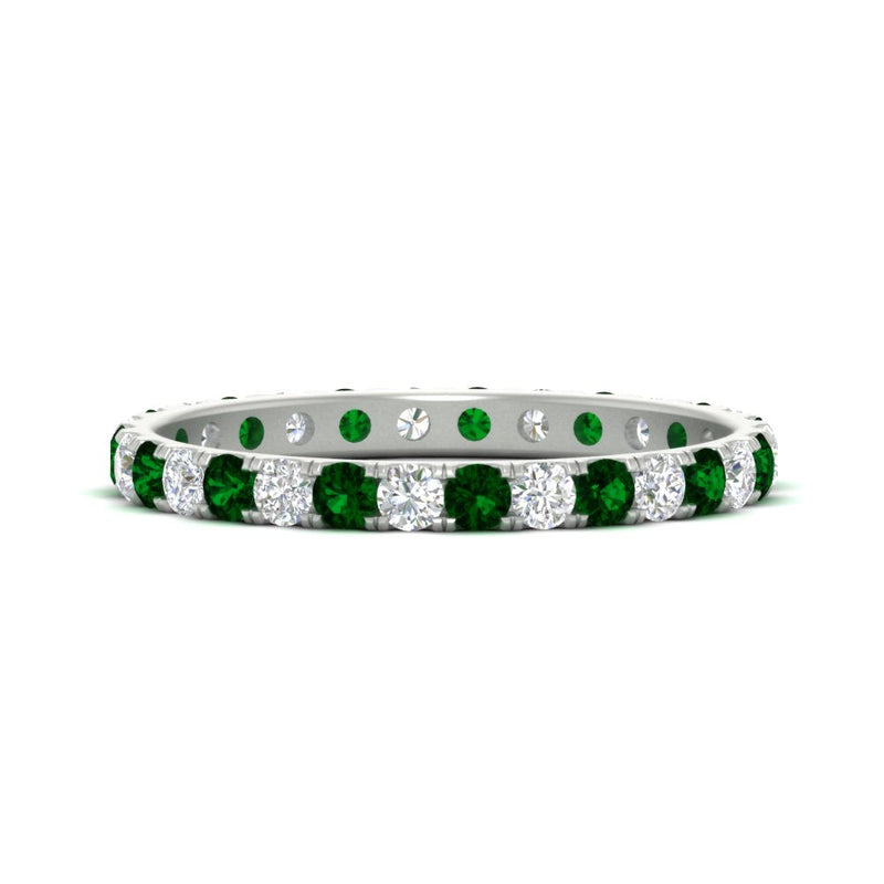 0.75 Carat Round Diamond Eternity Wedding Band