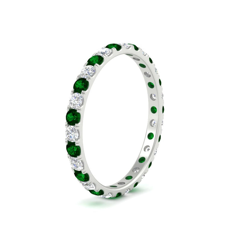 0.75 Carat Round Diamond Eternity Wedding Band