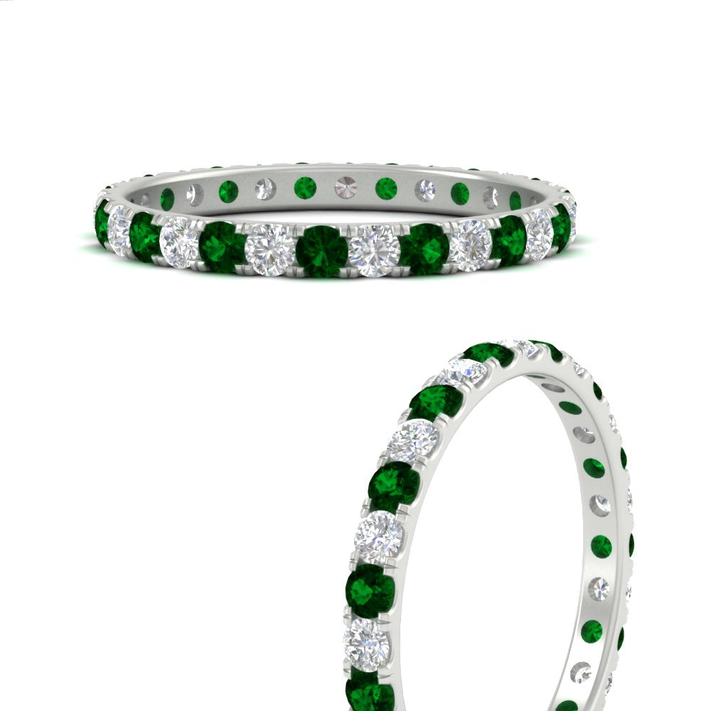 0.75 Carat Round Diamond Eternity Wedding Band