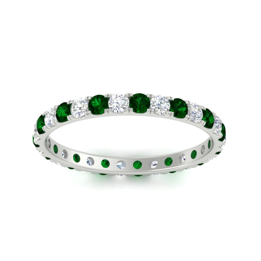 0.75 Carat Round Diamond Eternity Wedding Band