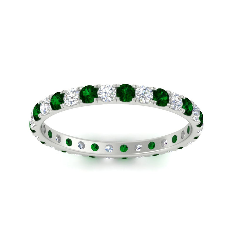 0.75 Carat Round Diamond Eternity Wedding Band