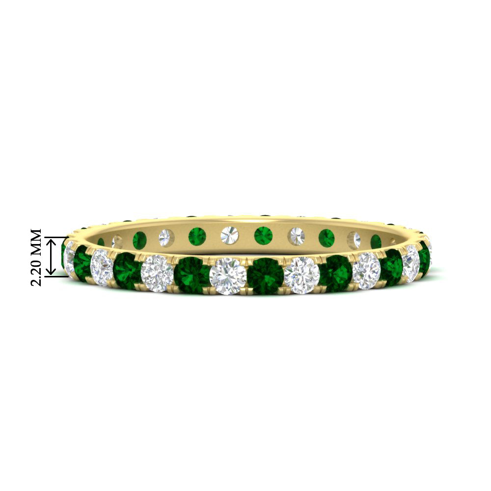 0.75 Carat Round Diamond Eternity Wedding Band