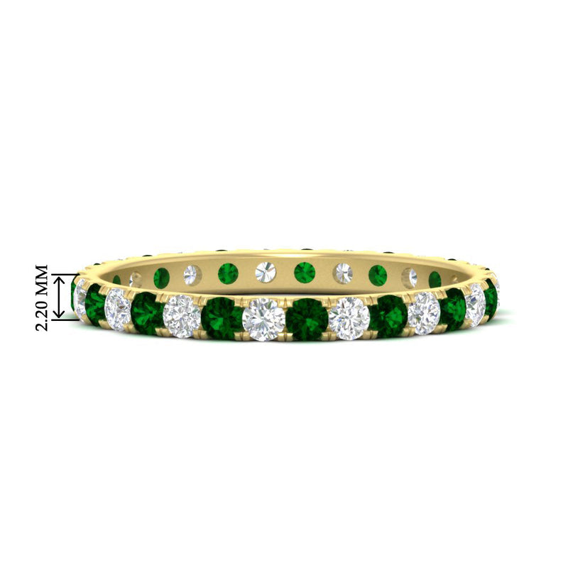 0.75 Carat Round Diamond Eternity Wedding Band