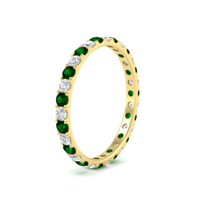 0.75 Carat Round Diamond Eternity Wedding Band