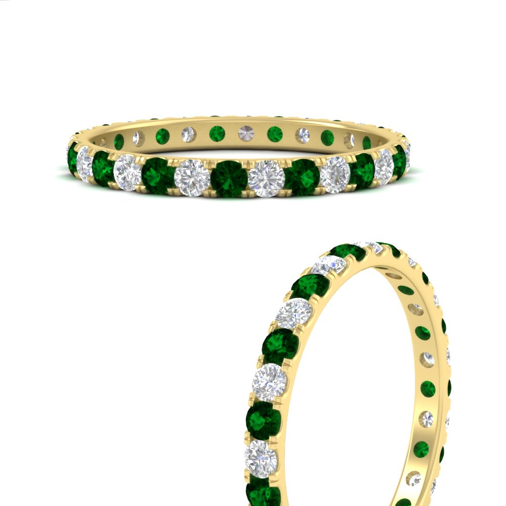 0.75 Carat Round Diamond Eternity Wedding Band