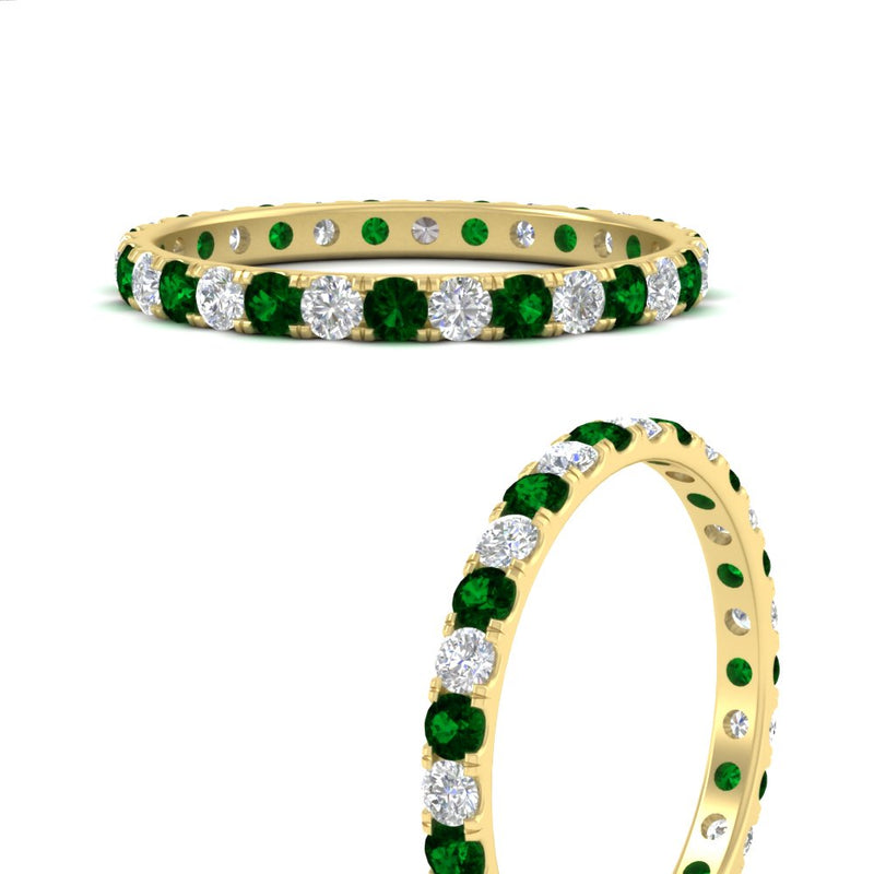 0.75 Carat Round Diamond Eternity Wedding Band
