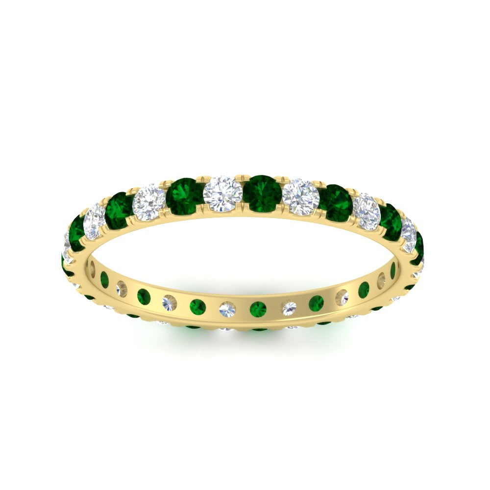 0.75 Carat Round Diamond Eternity Wedding Band