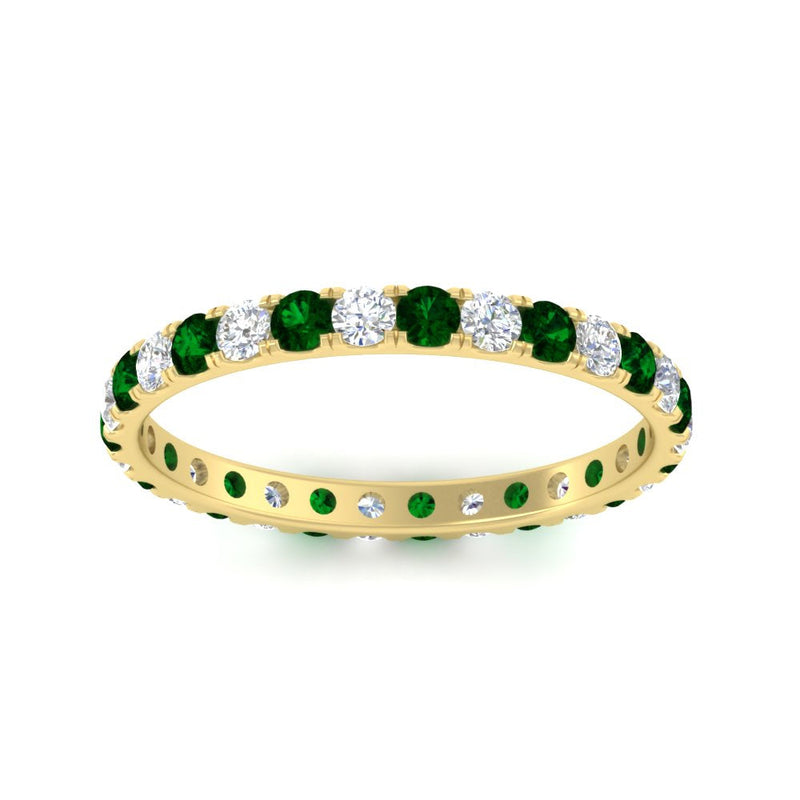 0.75 Carat Round Diamond Eternity Wedding Band