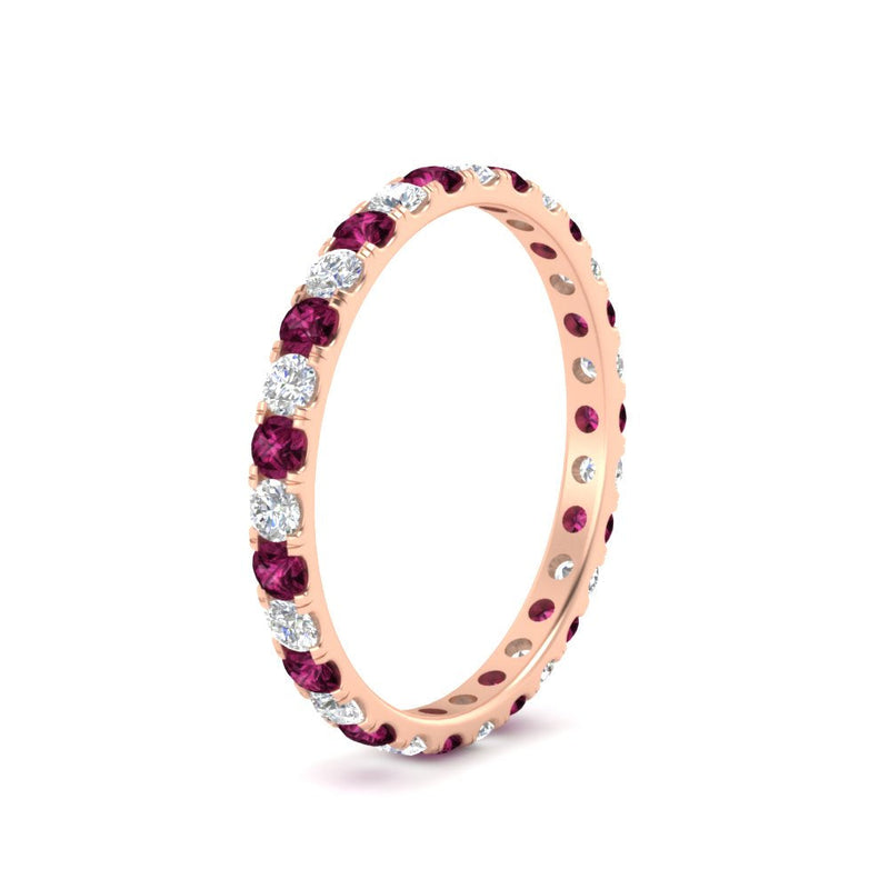 0.75 Carat Round Diamond Eternity Wedding Band
