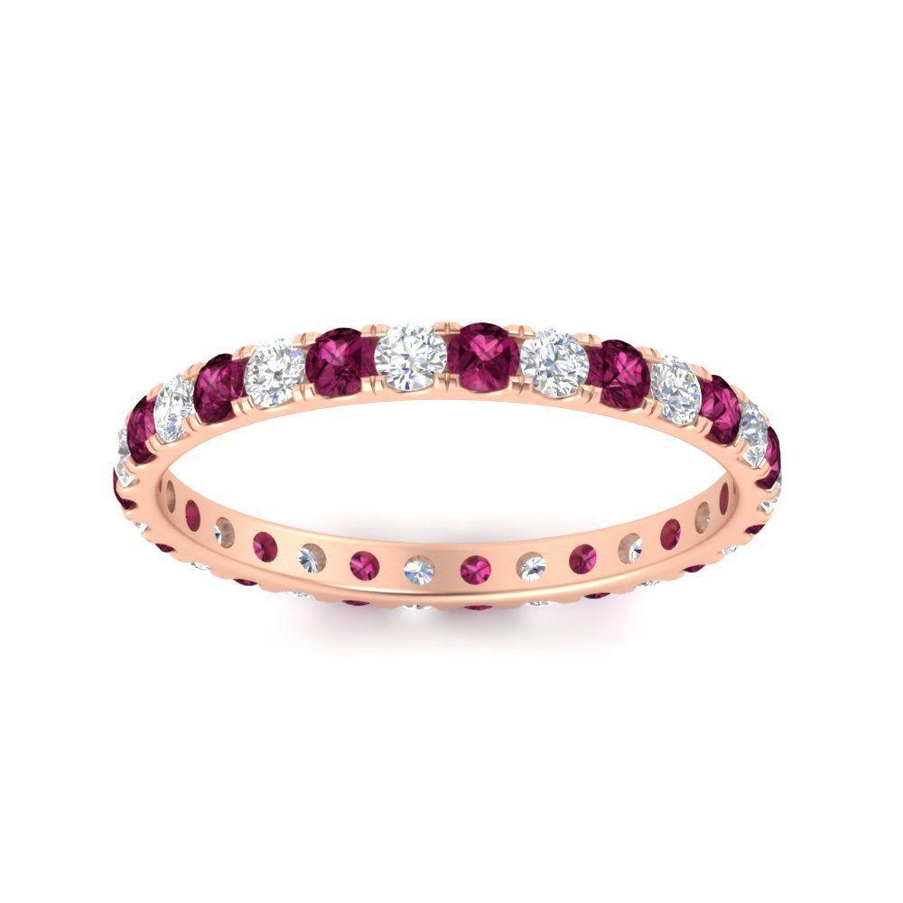 0.75 Carat Round Diamond Eternity Wedding Band