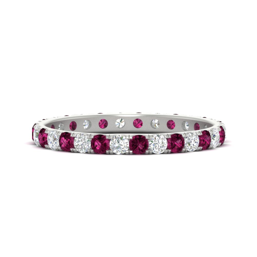 0.75 Carat Round Diamond Eternity Wedding Band