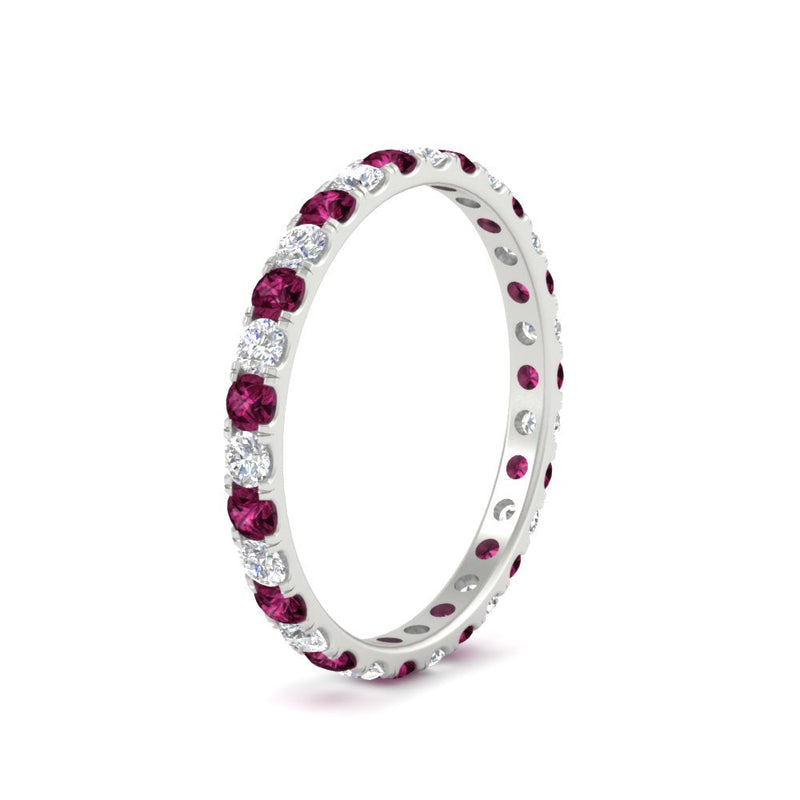 0.75 Carat Round Diamond Eternity Wedding Band