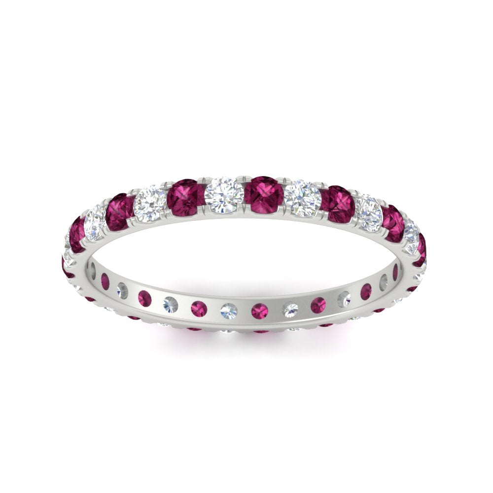 0.75 Carat Round Diamond Eternity Wedding Band