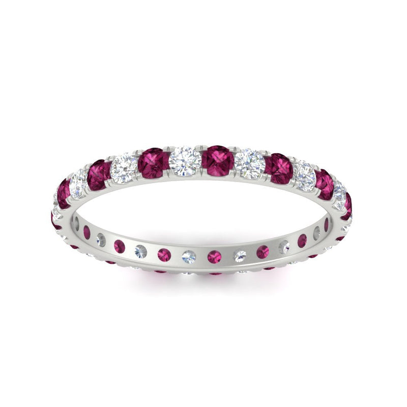0.75 Carat Round Diamond Eternity Wedding Band