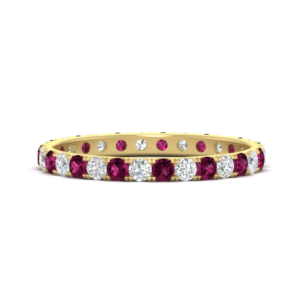0.75 Carat Round Diamond Eternity Wedding Band