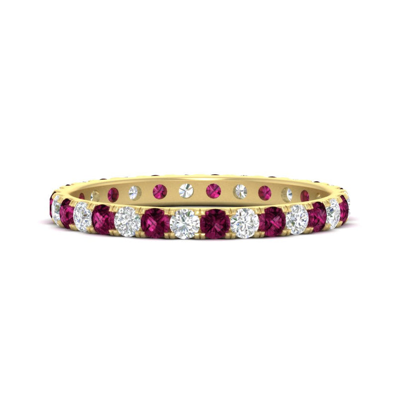 0.75 Carat Round Diamond Eternity Wedding Band