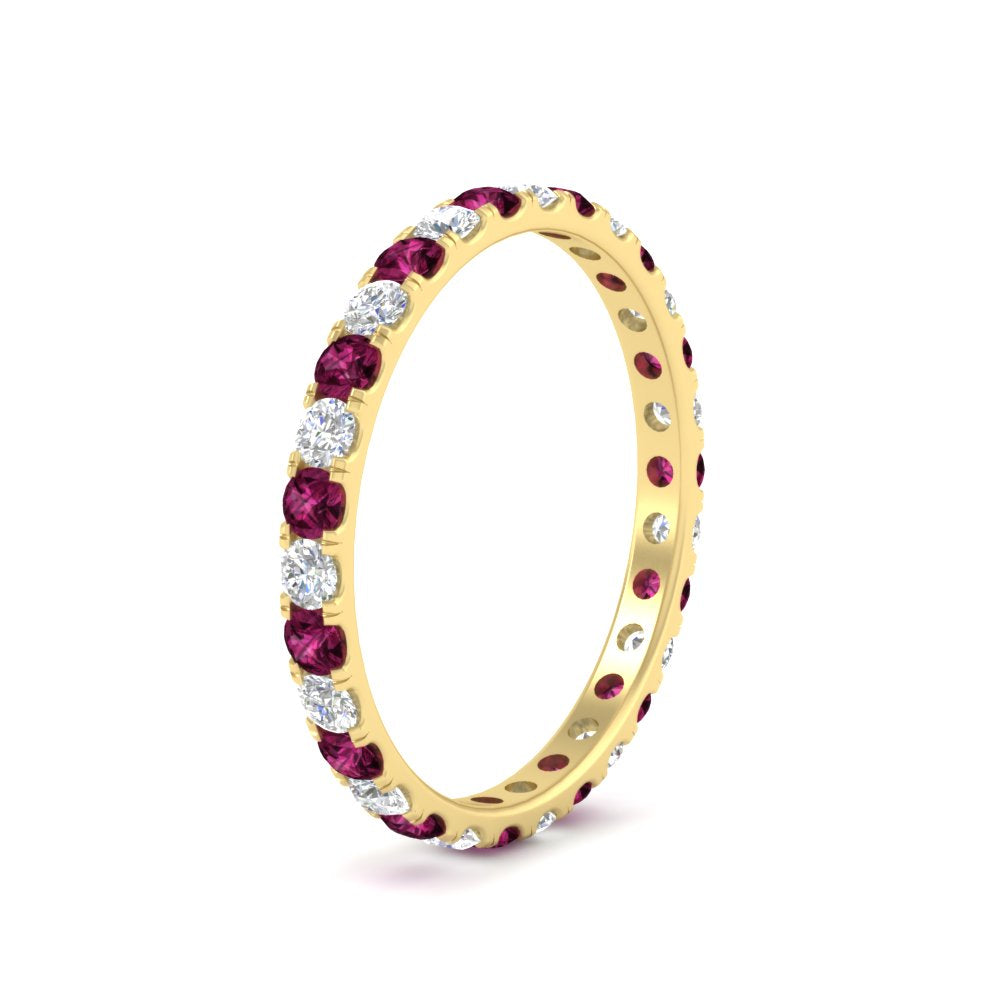 0.75 Carat Round Diamond Eternity Wedding Band