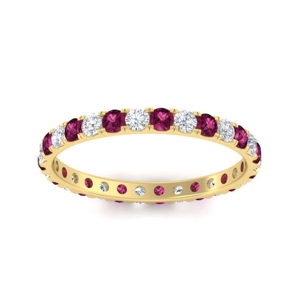 0.75 Carat Round Diamond Eternity Wedding Band