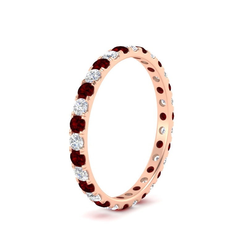 0.75 Carat Round Diamond Eternity Wedding Band
