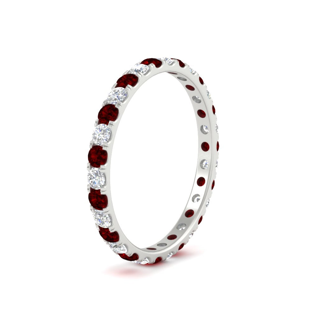 0.75 Carat Round Diamond Eternity Wedding Band