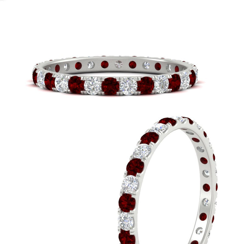 0.75 Carat Round Diamond Eternity Wedding Band