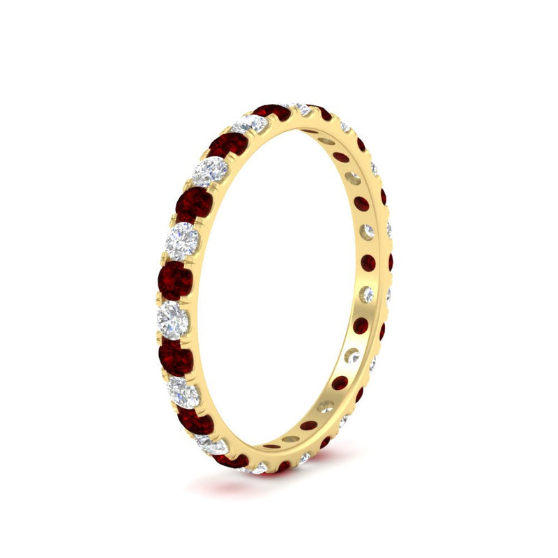 0.75 Carat Round Diamond Eternity Wedding Band