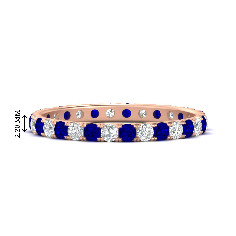 0.75 Carat Round Diamond Eternity Wedding Band