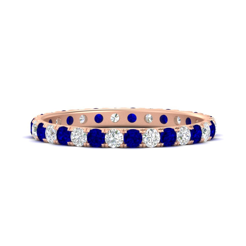 0.75 Carat Round Diamond Eternity Wedding Band
