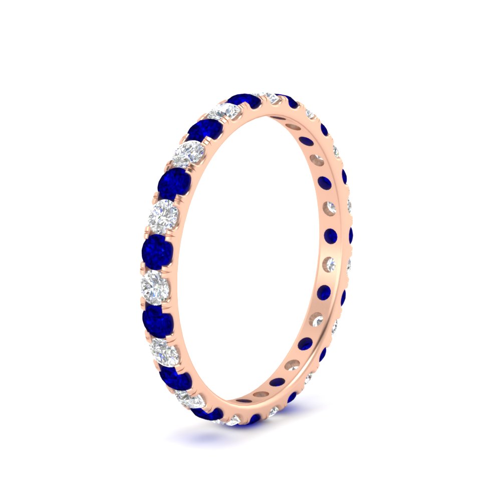 0.75 Carat Round Diamond Eternity Wedding Band