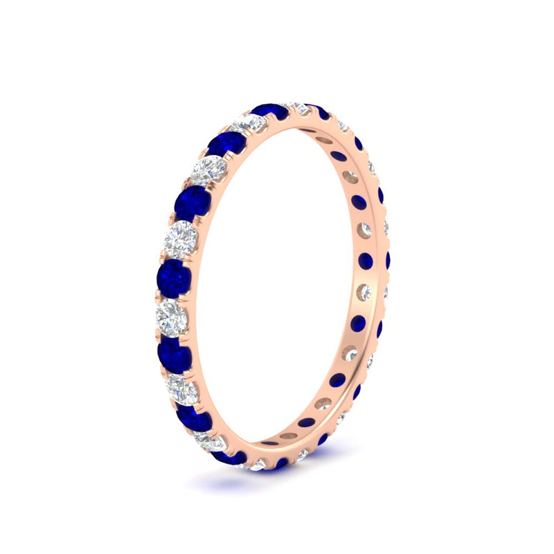 0.75 Carat Round Diamond Eternity Wedding Band