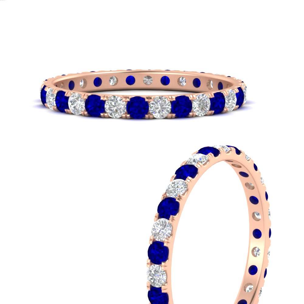 0.75 Carat Round Diamond Eternity Wedding Band