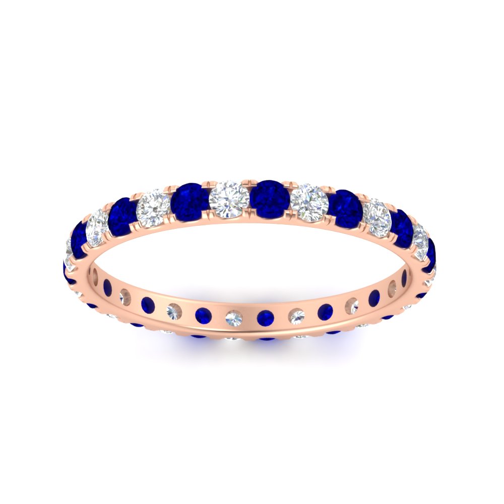 0.75 Carat Round Diamond Eternity Wedding Band