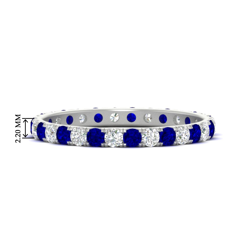 0.75 Carat Round Diamond Eternity Wedding Band