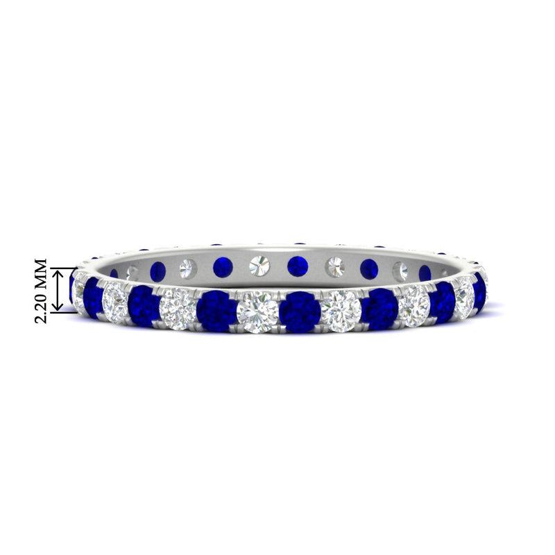 0.75 Carat Round Diamond Eternity Wedding Band