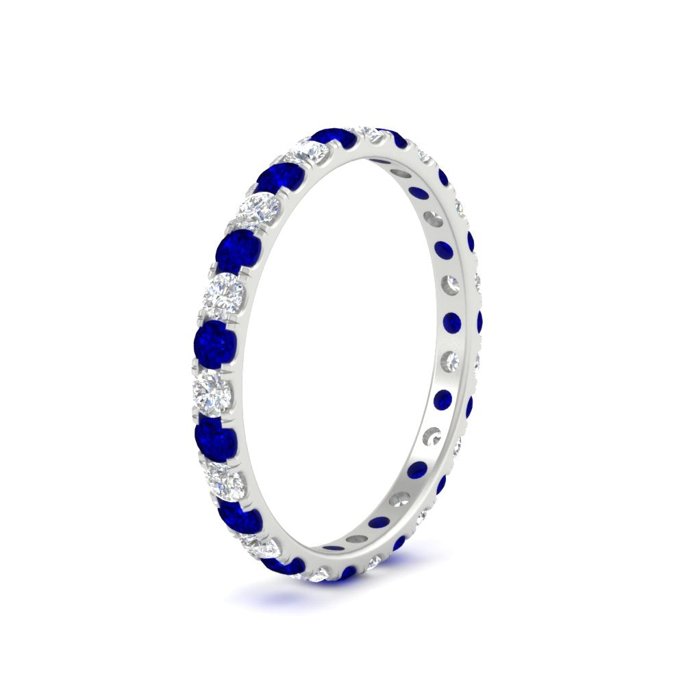 0.75 Carat Round Diamond Eternity Wedding Band