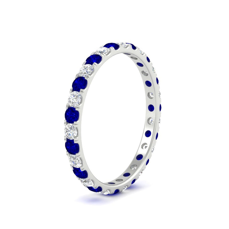 0.75 Carat Round Diamond Eternity Wedding Band