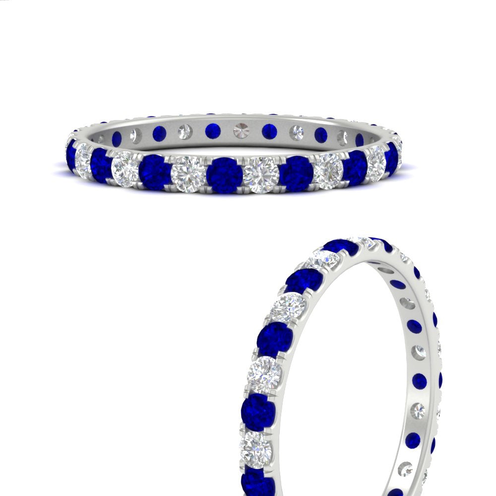 0.75 Carat Round Diamond Eternity Wedding Band