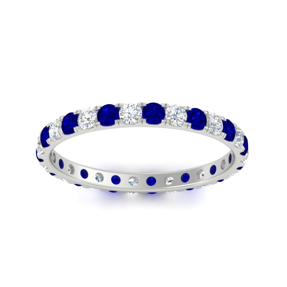 0.75 Carat Round Diamond Eternity Wedding Band