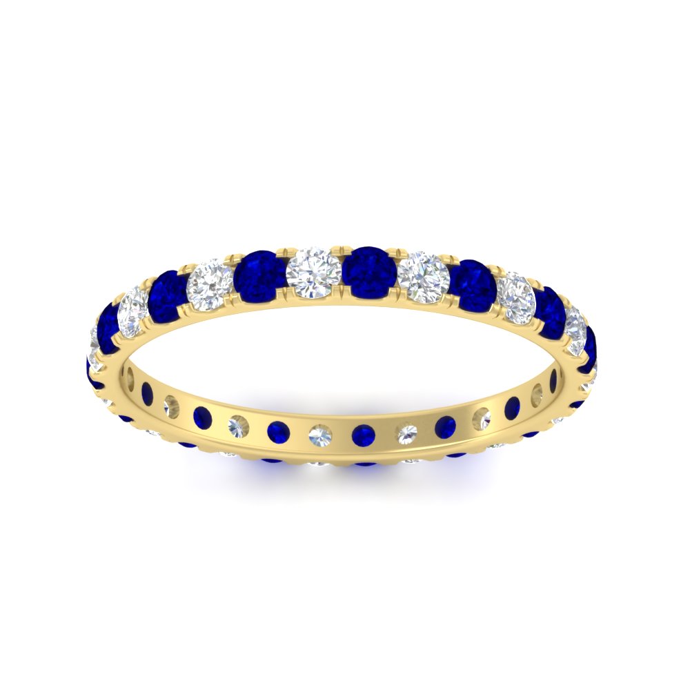 0.75 Carat Round Diamond Eternity Wedding Band