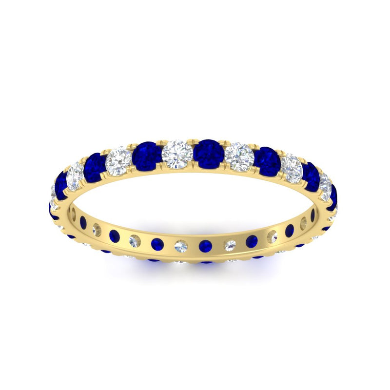 0.75 Carat Round Diamond Eternity Wedding Band